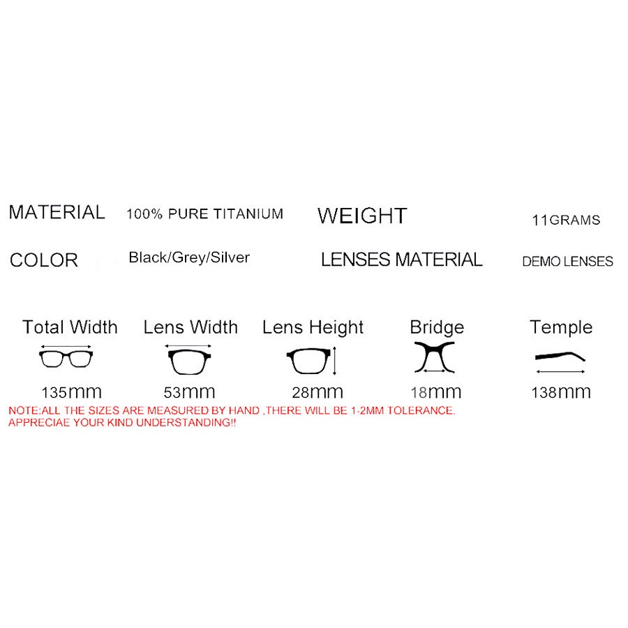 BPure Titanium Eyeglasses Rimless Optical Frame Prescription Spectacle Resize Glasses For Men