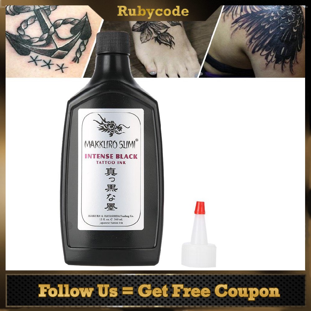 buy one give a gift Tattoo Professional Body 360ml Thick Pigment Ink Inks Black Beauty Art