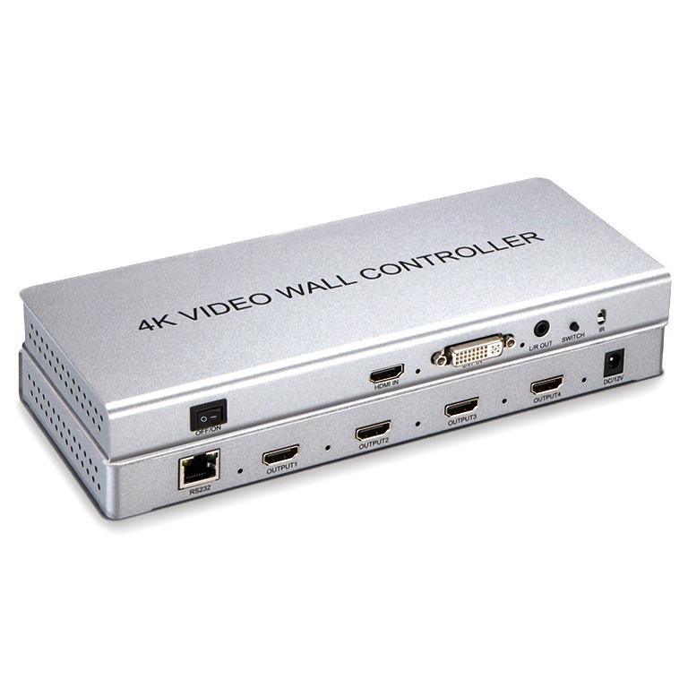 2X2 Video Wall Controller 4K Displaynice lUHv HDTV DVI ทีวี รองรับ