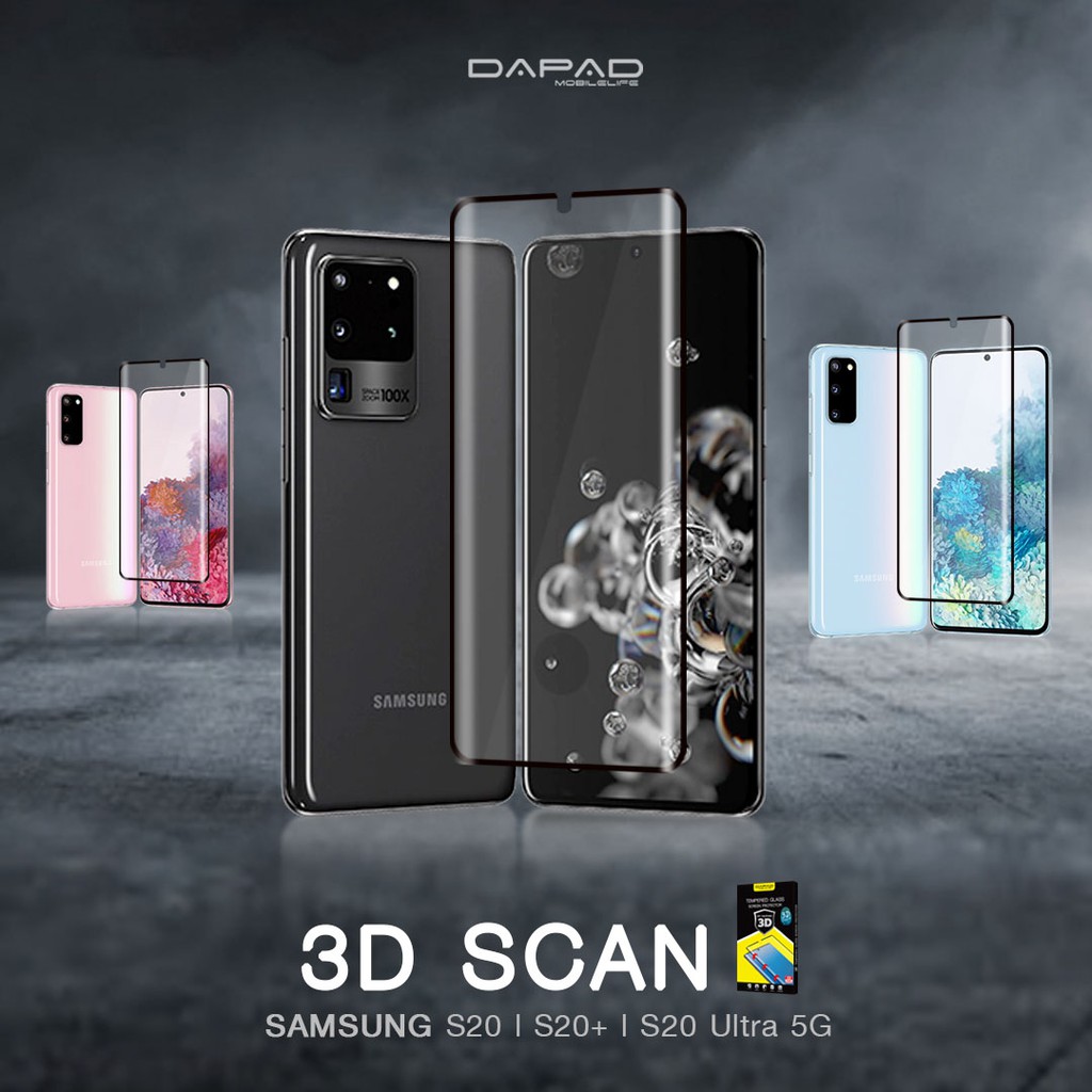 ฟิล์มกระจกกันรอยเต็มจอ 3D Scan Samsung Galaxy S20 /S20+ /S20 Ultra 5G 📌📌พร้อมส่ง 📌📌 Shopee