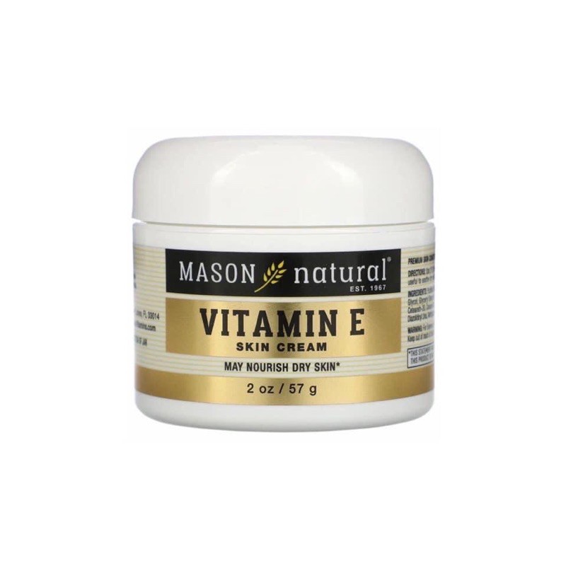 วิตามิน E ครีม Mason Natural, Vitamin E, Skin Cream ขนาด 2oz / 57 กรัม