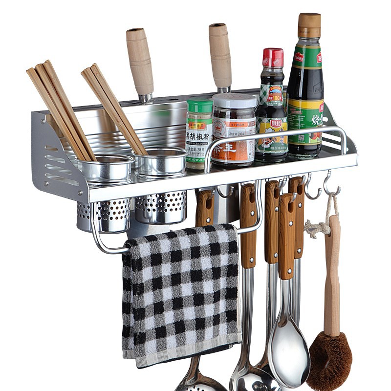 บ้านKitchen Storage Rack Kitchen Hardware MultiFunction Pendant Hook