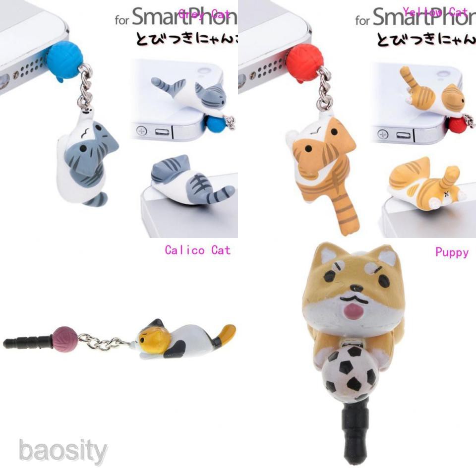 Universal 3.5mm Cute Earphone Jack Audio Plug Anti Dust Stopper