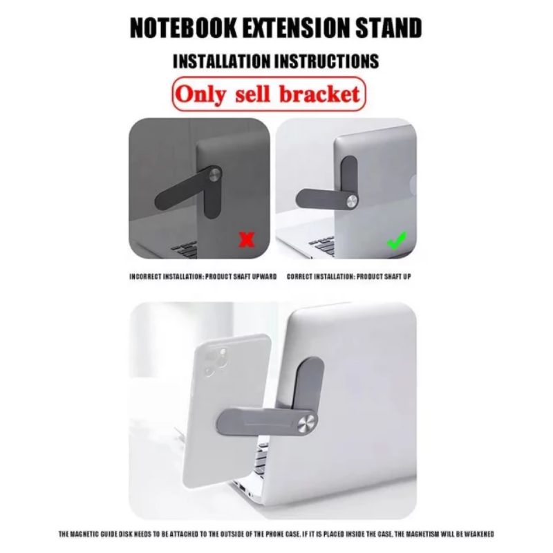 ที่ตั้งมือถือสุดล้ำLaptop extension stand ตัวยึดมือถือกับหน้าจอ