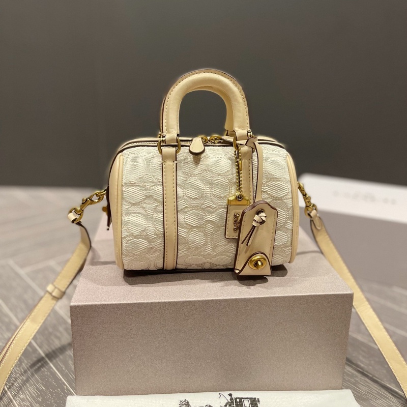 พร้อมกล่อง Coach Ruby18 Boston กระเป๋าสะพายไหล่ กระเป๋าถือ ขนาดเล็ก