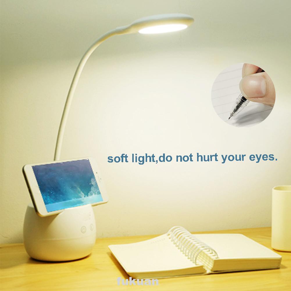 Flexible Night Light 2in1 Multifunction Adjustable Brightness Touch LED With Pen Holder Table
