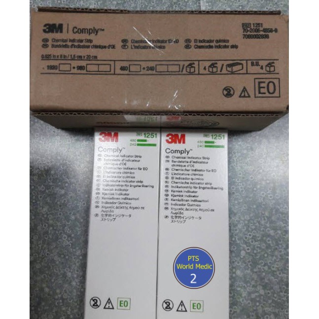 3M Comply EO Chemical Indicator Strips 1251 (exp 052023) Shopee Thailand