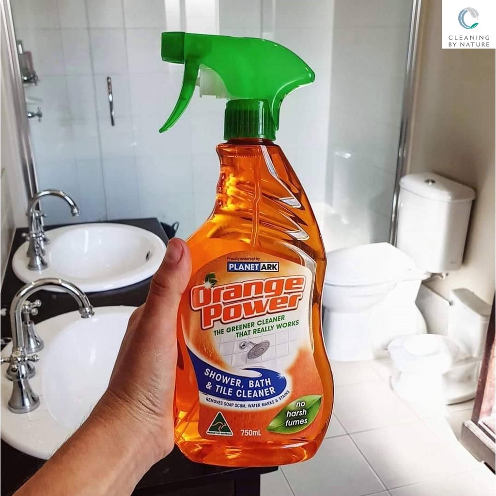ผลิตภัณฑ์ทำความสะอาดห้องน้ำและสุขภัณฑ์ น้ำยาล้างห้องน้ำและสุขภัณฑ์ Orange Power Shower Bath