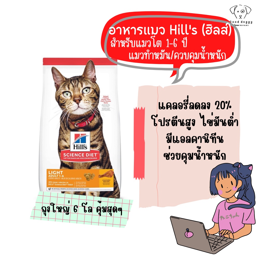 Hills Science Diet อาหารแมว อายุ 16 ปี สูตรควบคุมปัญหาก้อนขน ขนาด 1.58