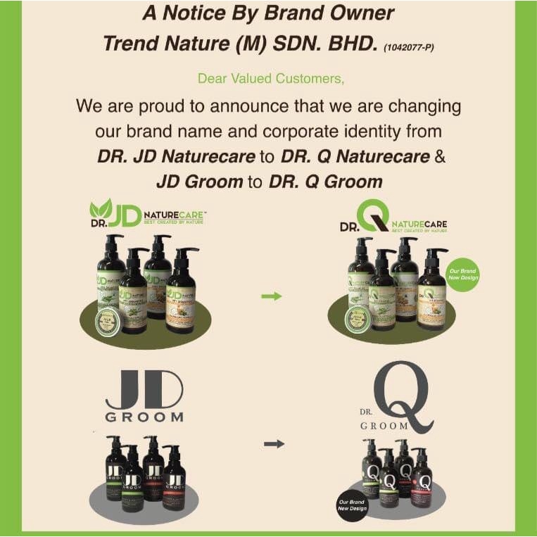 Dr. JD / Q Nature Care Raw Honey with Sweet Almond Dog Shampoo 500ML