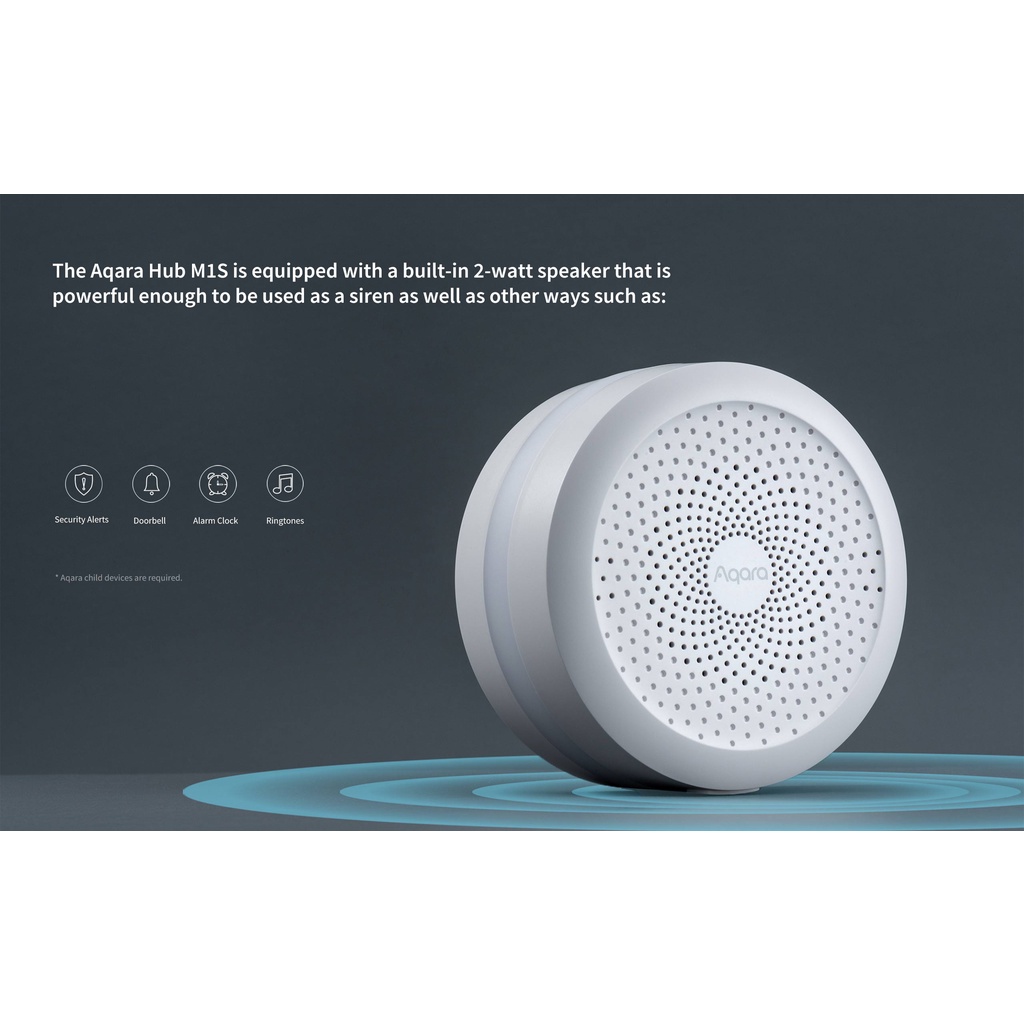 Aqara M1S Hub Gateway Zigbee 3.0 Global Version รองรับแอพ Aqara Mi Home Apple Home Kit by
