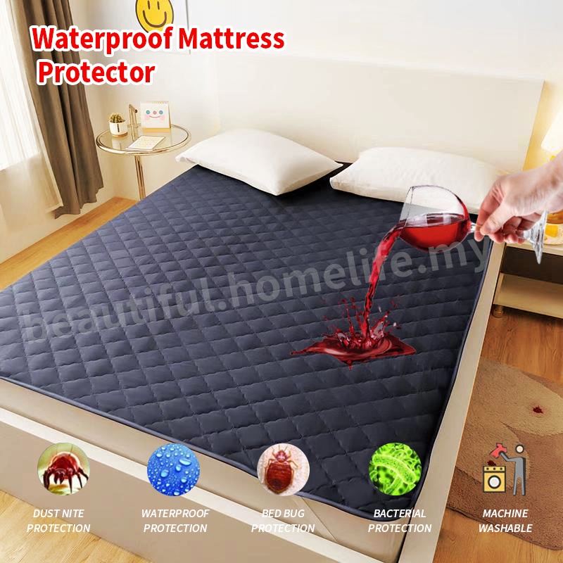 ♙【คลังสินค้าพร้อม】Mattress Protector Waterproof Mattress Topper