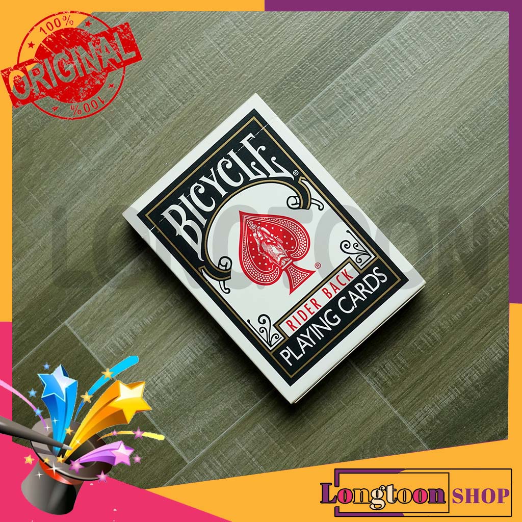 อุปกรณ์มายากล Bicycle Rider Black Playing Cards Shopee Thailand