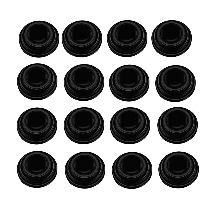 16Pcs Rubber For Car Buffer Pier Trunk Engine Cover Door Abnormal Noise