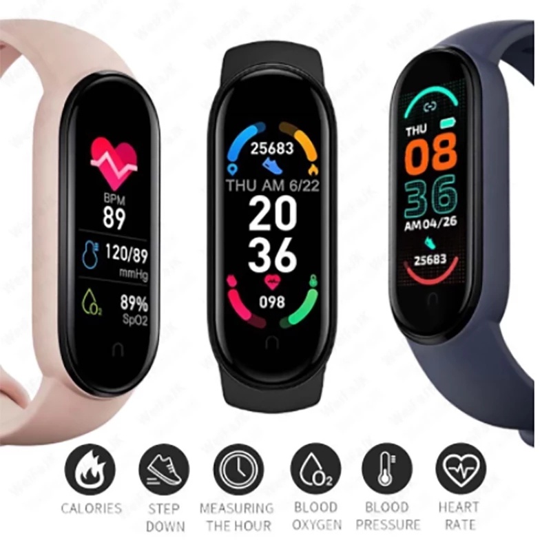 M6 Smart Watch Global Version My Band 6 For Android mi iphone Fitness