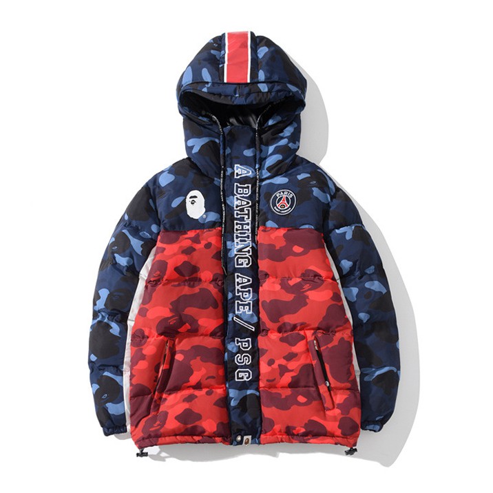 Bape x PSG long down jacket Shopee Thailand