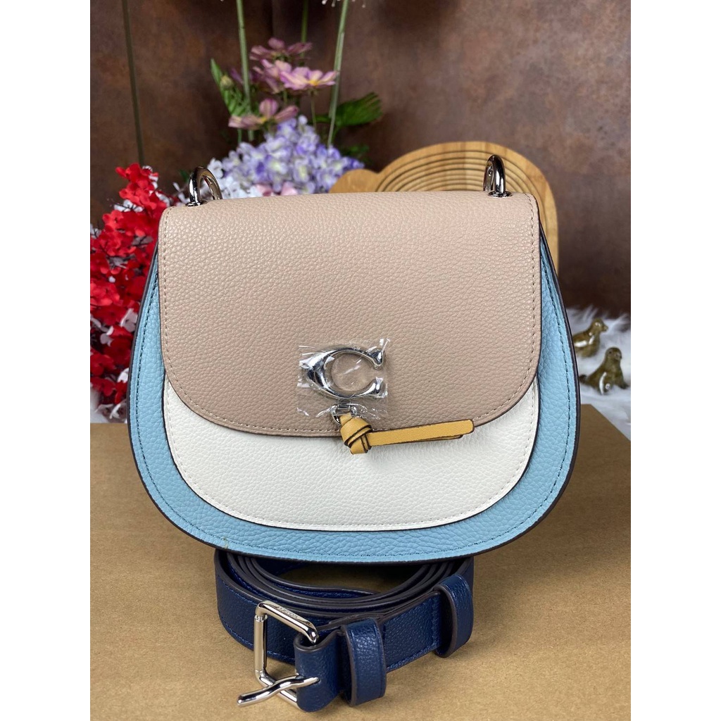 COACH REMI SADDLE BAG IN COLORBLOCK (1330) Shopee Thailand