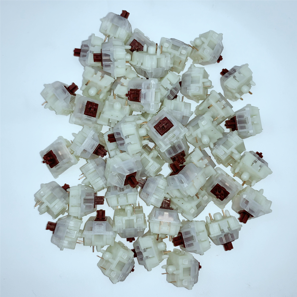 แป้นพิมพ์：Gateron 5in Milky Yellow Switches black red brown blue clear