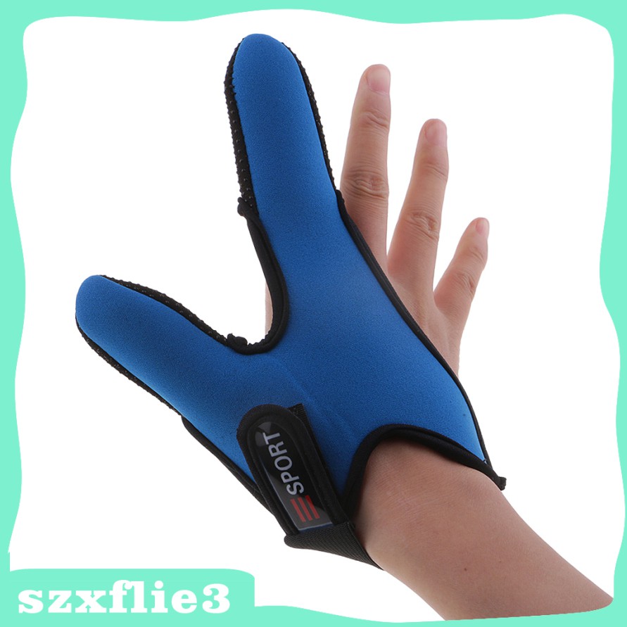 [Szxflie3] 2pcs Fishing Two Finger Gloves NonSlip Thumb Index Finger