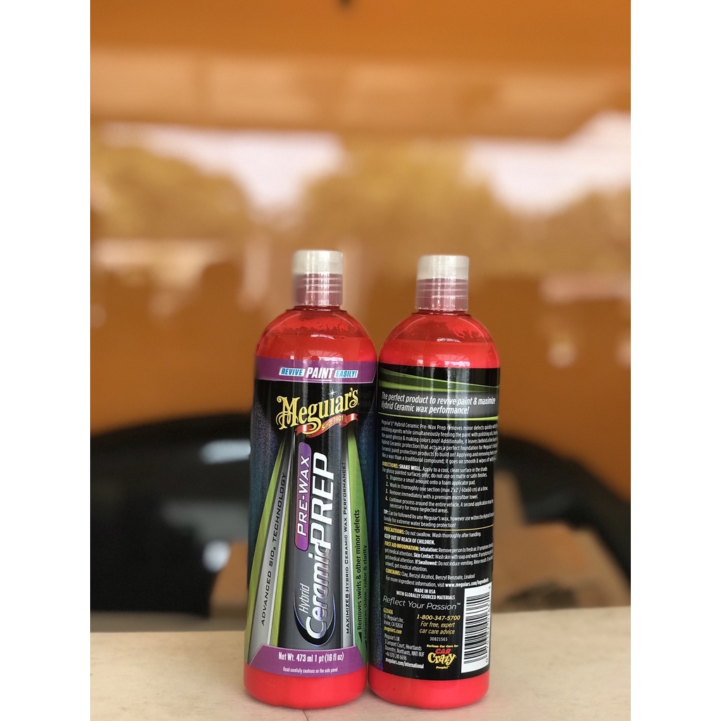 Meguiars Hybrid Ceramic PreWax Prep G220416 16 Oz น้ำยาเตรียมผิวและลบ