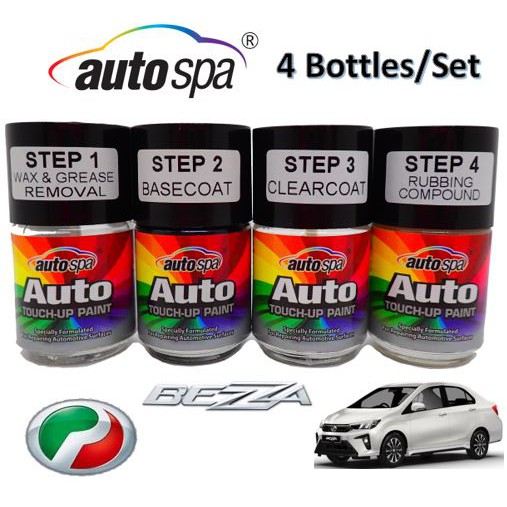 PERODUA BEZZA Original Touch Up Paint AUTOSPA Touch Up Combo Set Scratch Removal FOC