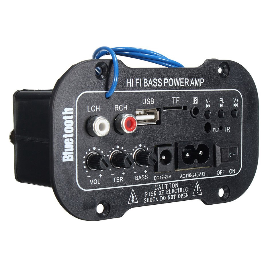 เครื่องขยายเสียงHifi Bass Power Amp Usb Tf เครื่องขยายเสียงสเตอริโอดิจิตอล Shopee Thailand