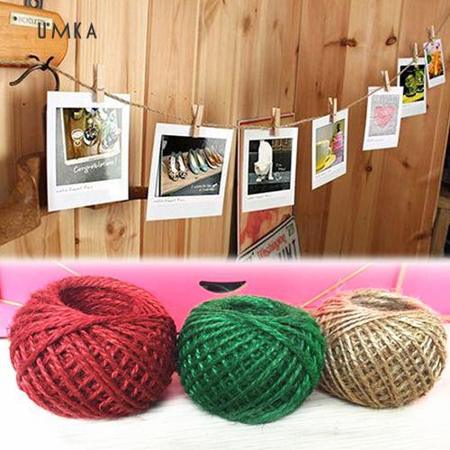 ☆Sl 30m Style 1Roll Jute String Hemp Rope Jewelry Necklace Making DIY