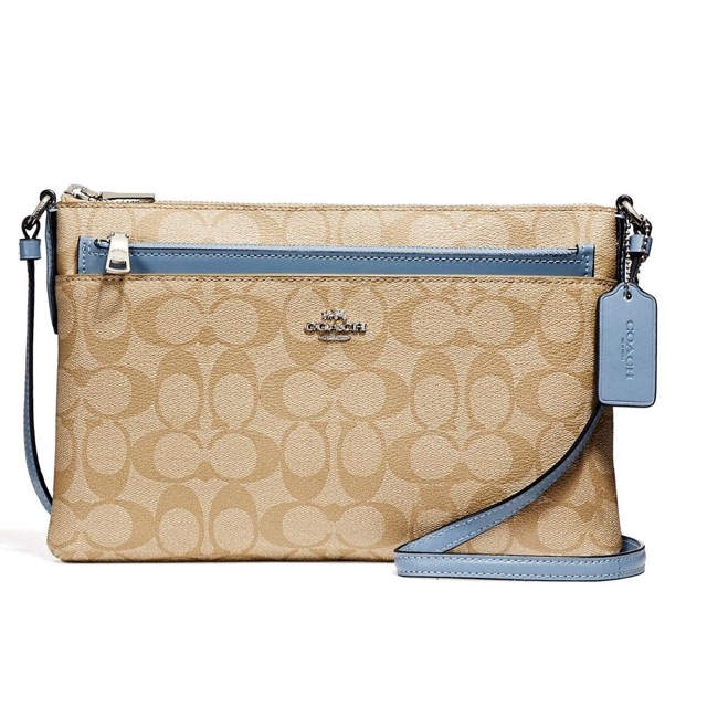 COACH EAST/WEST CROSSBODY WITH POP UP POUCH IN SIGNATURE F58316 SVB3K