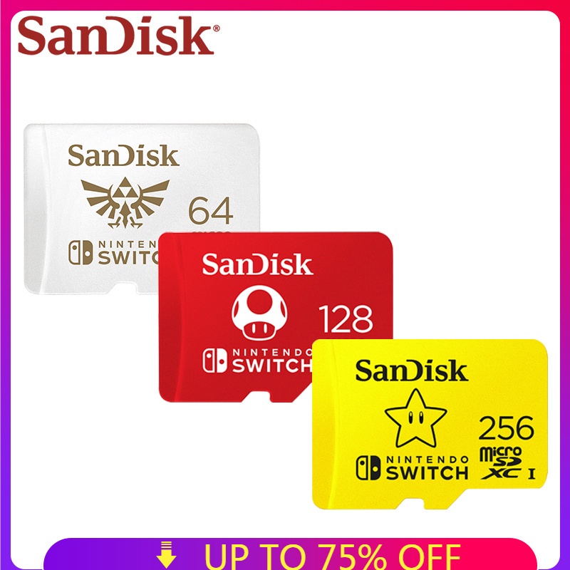 100 Original Nintendo Switch Memory Card 256GB High Speed 100MBS 64GB