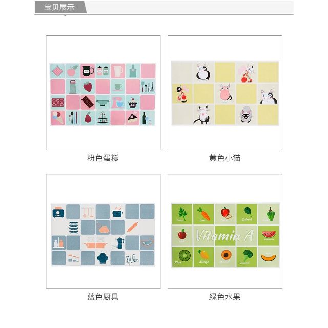 แผ่นสติกเก้อติดกันน้ำมันกระเด็น wallpaper sticker for kitchen Shopee