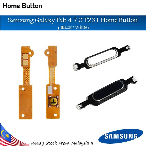 Samsung Galaxy Tab 4 7.0 T231 Home Button ( Black / White) Shopee