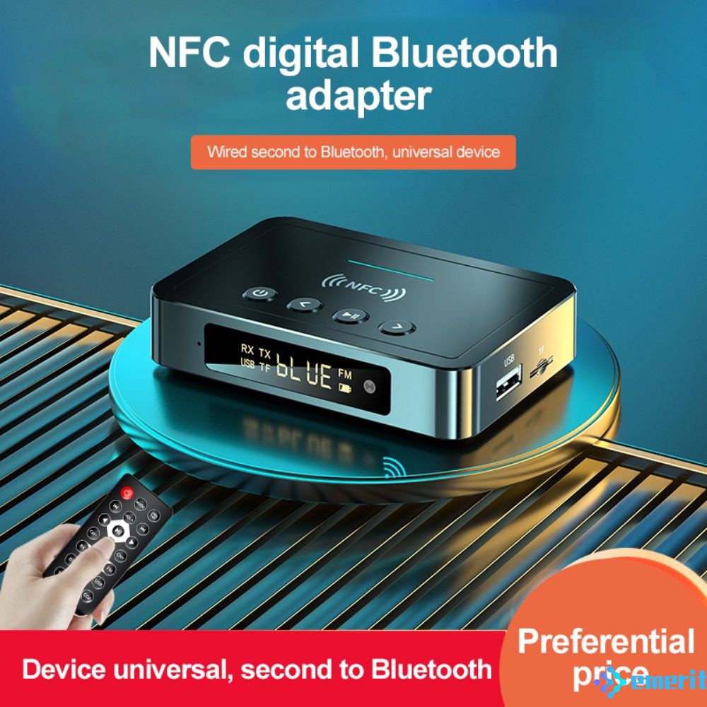 Bluetooth 5.0 Receiver Transmitter FM Stereo AUX 3.5mm Jack RCA Optical