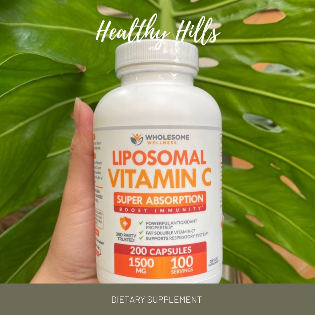 Liposomal Vitamin C Wholesome Wellness Super Absorption 1500mg ไลโปโซมอ