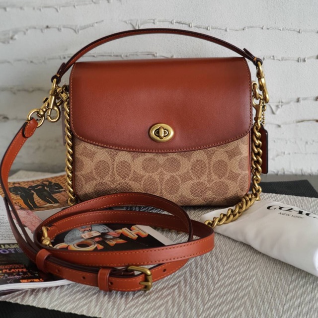 Coach Cassie Crossbody 19 In Signature Canvas Style No. 89089 B4/Tan