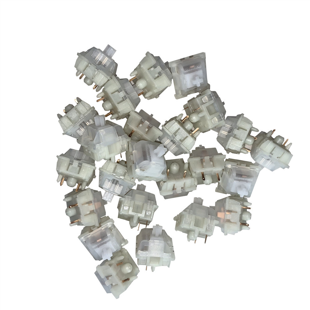 แป้นพิมพ์：Gateron 5in Milky Yellow Switches black red brown blue clear