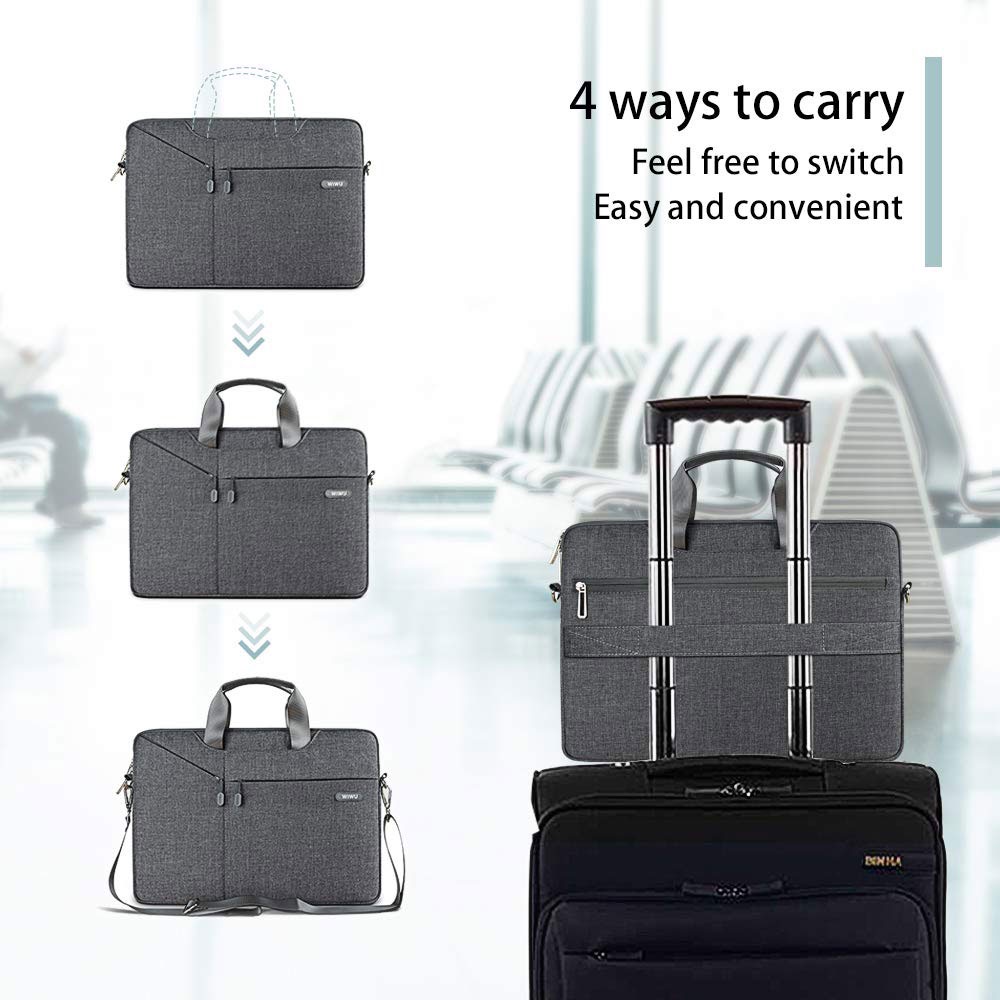 ℡WiWU Laptop Bag 17.3 16 15.6 14.2 13 Waterproof Laptop Bag for MacBook