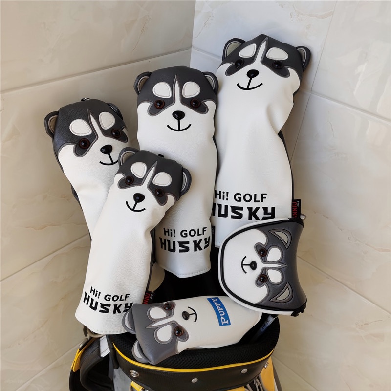ไม้กอล์ฟ HUSKY DOG golf comlete set headcovers Animal golf club driver