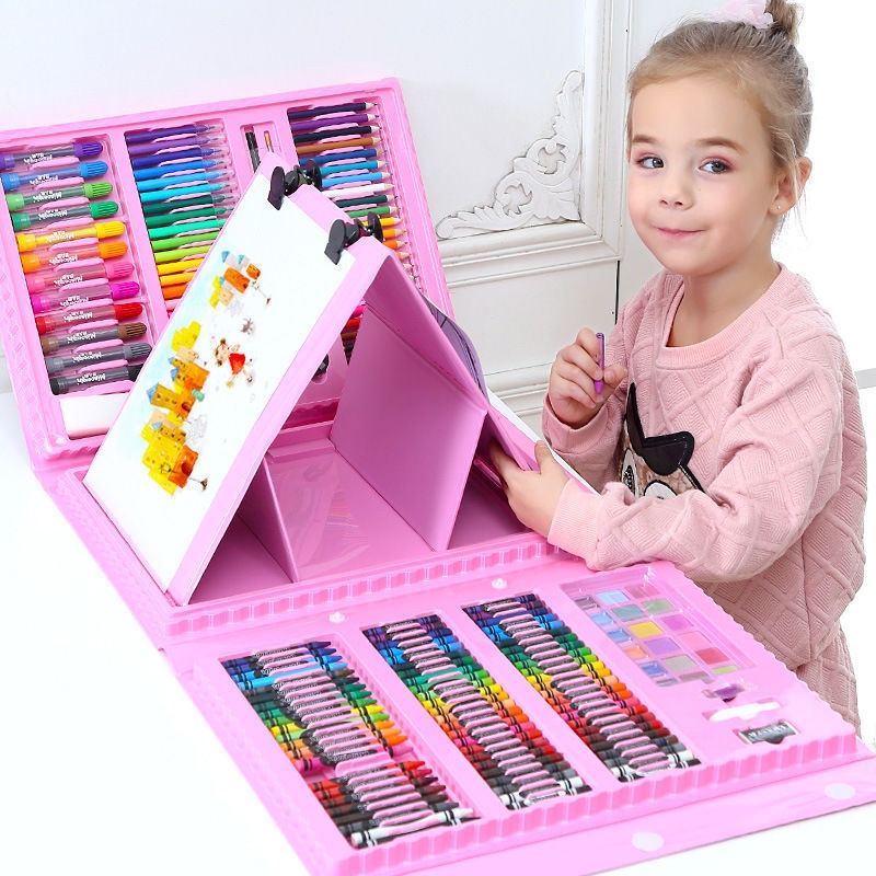 NewKids Art Painting Set Watercolor Pencil Crayon Water Pen Drawing Board Doodle Supplies Kids