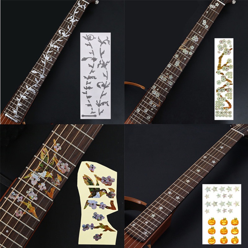 กีตาร์Guitar Fretboard Stickers Cross Inlay Decals Fretboard Sticker