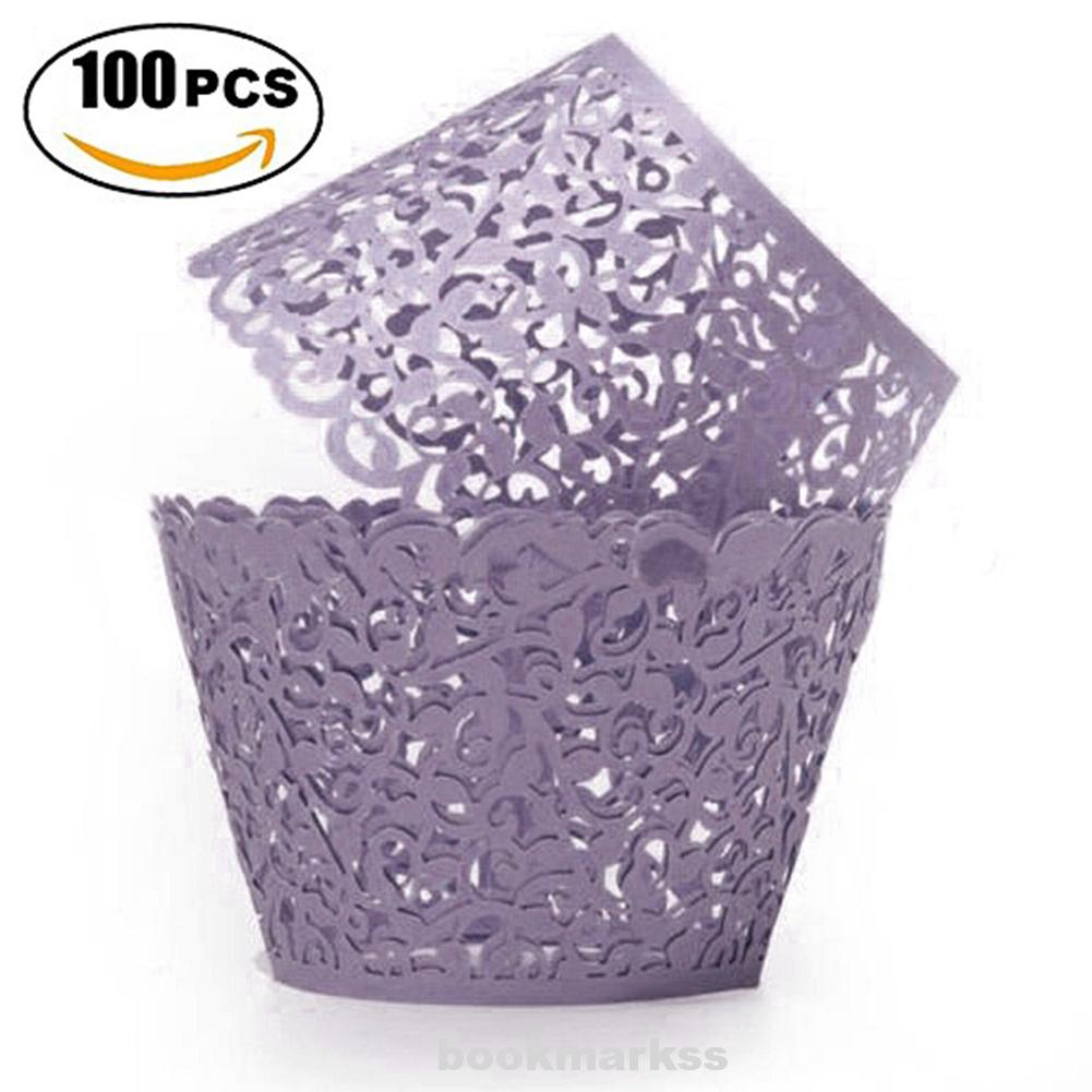 50 Paper Cupcake Baking Bun Cases Cake Decorating for Birthday Party