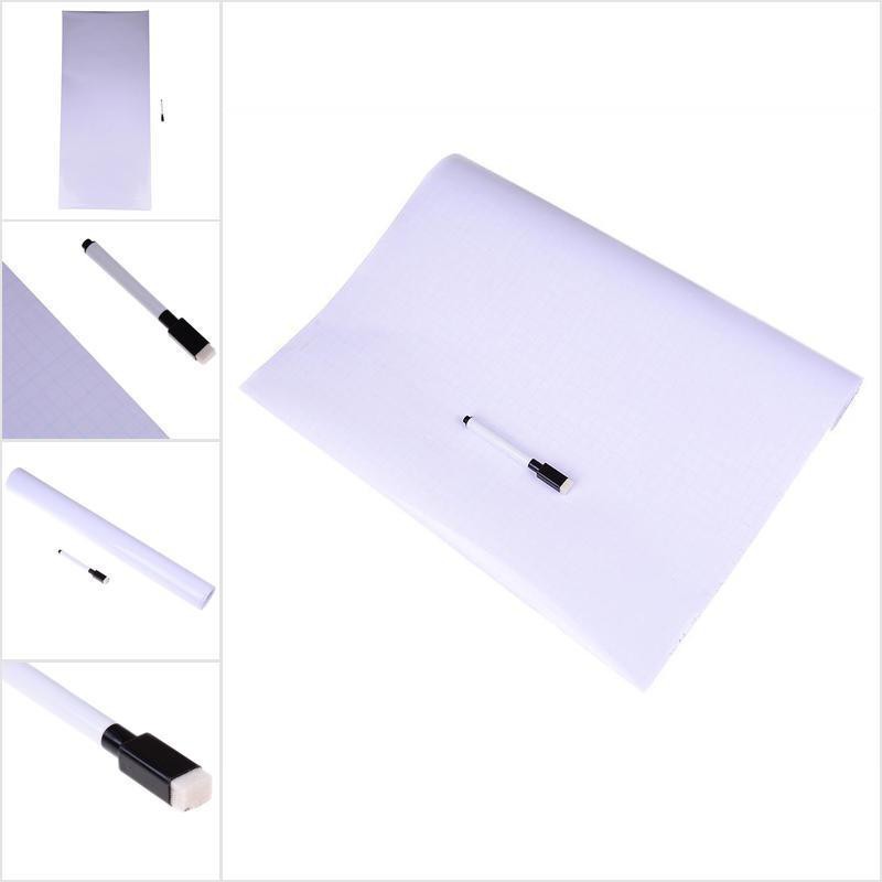 LHGC Removable WhiteBoard Wall Paper Sticker Dry Erase Office Vinyl