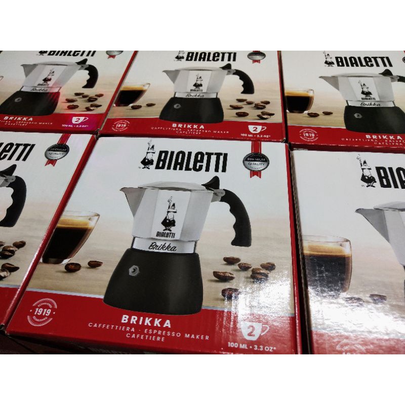Bialetti Brikka moka pot 2 cup 4 cup รุ่น 2018 2020 หม้อต้มกาแฟ บริกก้า New Brikka tidode