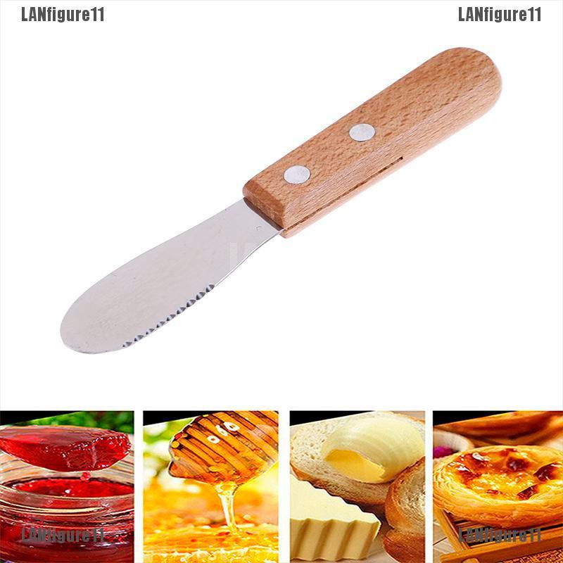 LANF Butter Knife Sandwich Spreader Cheese Slicer Stainless Steel Wide