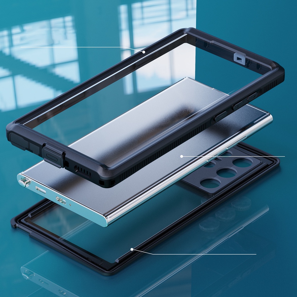 NewIP68 WaterProof Case for Samsung Galaxy S22 Ultra S 22 Water proof