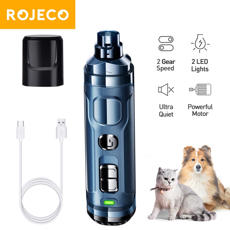 ตะไบเล็บเหล็กROJECO N30 Rechargeable Dog Nail Grinder Electric Pet Nail