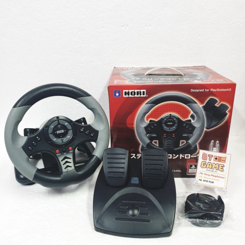 HORI Racing Wheel 3 HP370 🕹For Ps3 , PC Use like new 98 Shopee Thailand