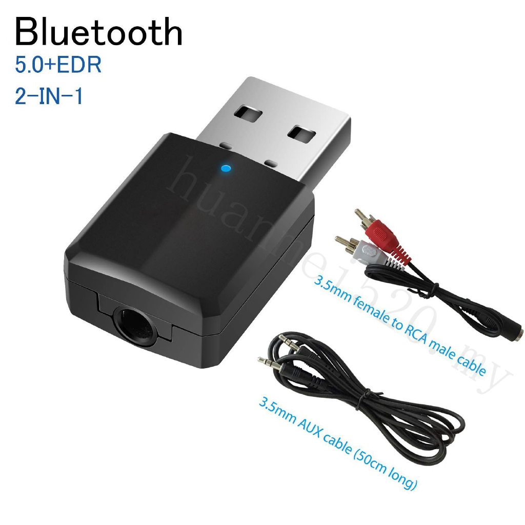 Car Bluetooth Receiver Mini 3.5mm AUX Bluetooth 5.0 Audio Transmitter