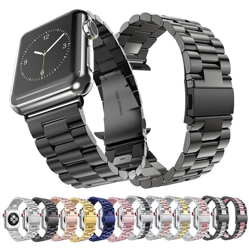 Metal Stainless Steel Strap For Apple Watch 38mm 42mm 40mm 44mm Series