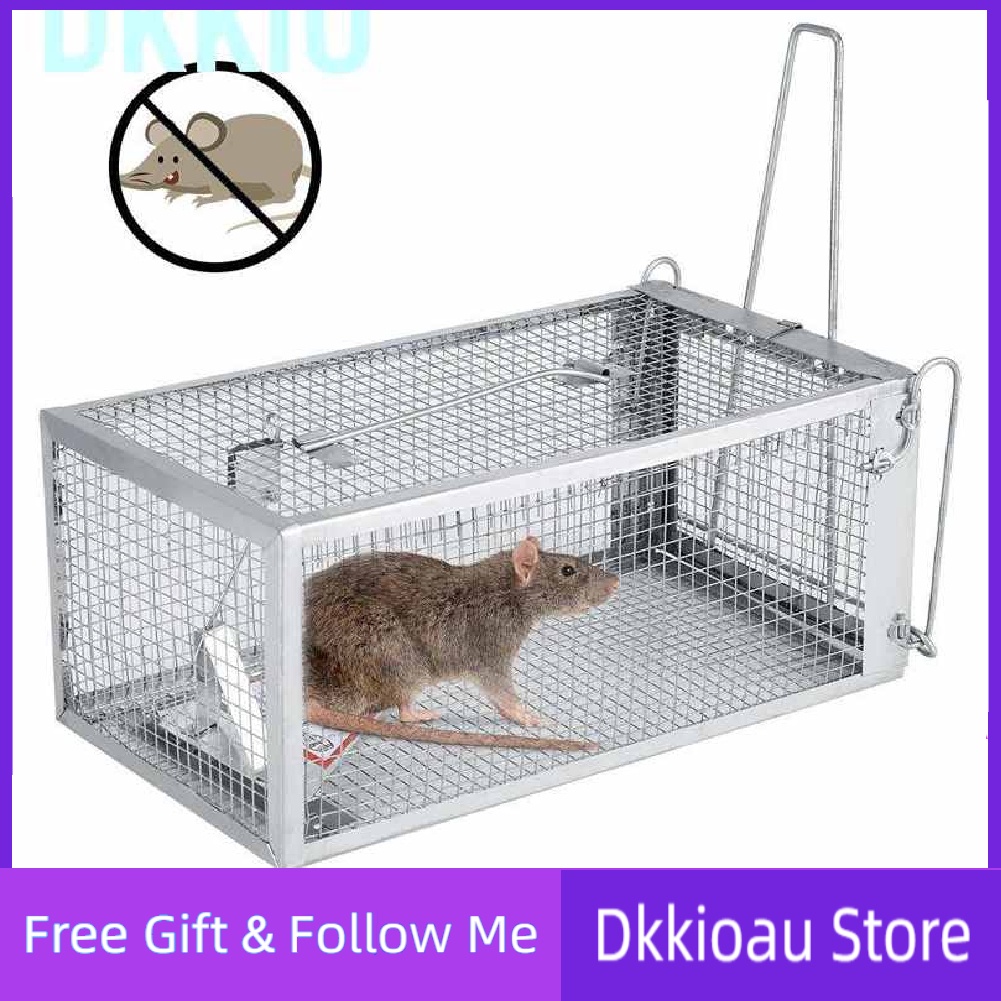 [READY STOCK] Rat Cage Trap Humane Live Animal Catcher No Poison Mouse Mice Pest Control XIw0
