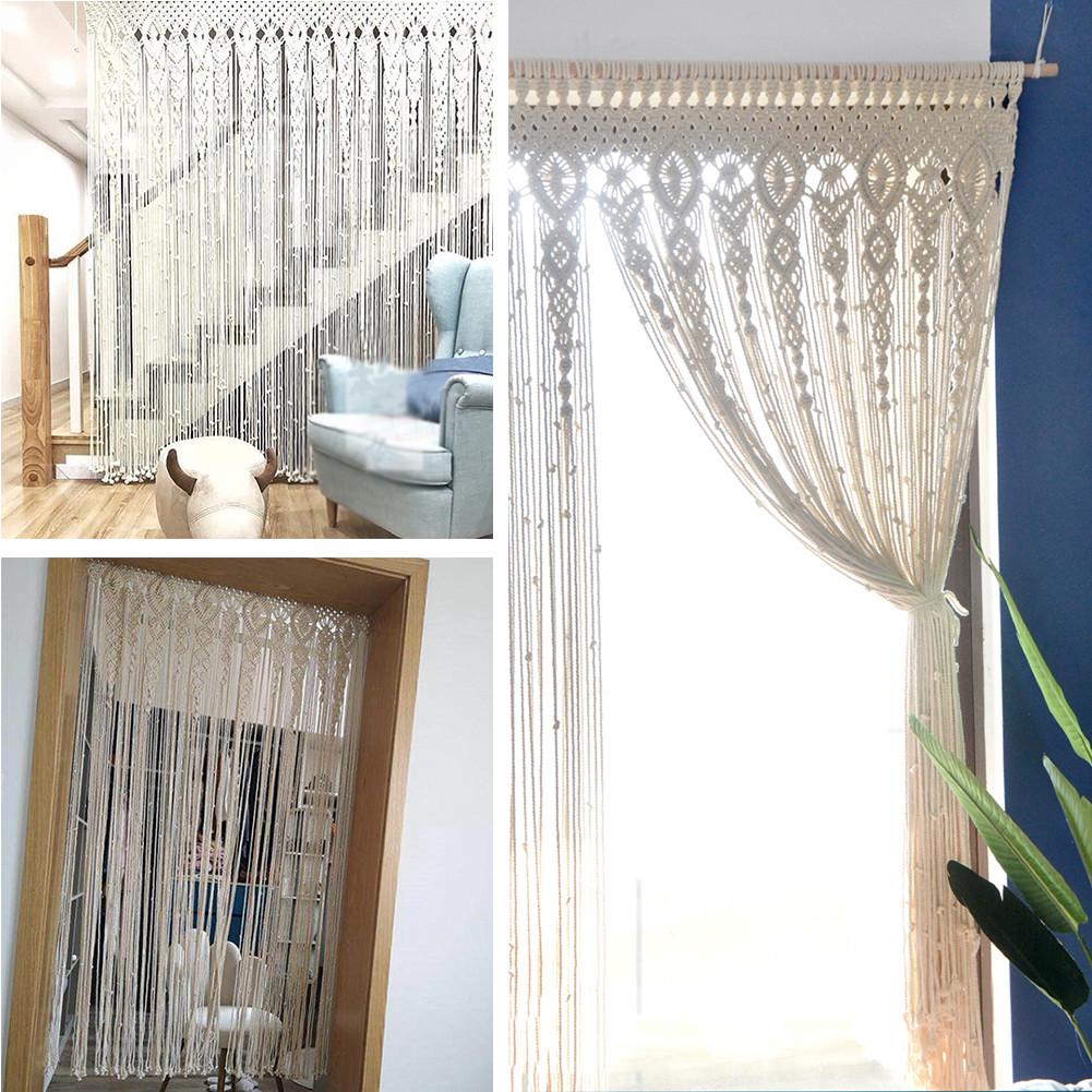 haoyivivi.my*Wall Hanging Curtain Boho Door Window Hanging Curtain